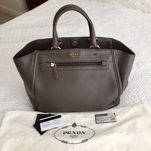 PRADA City Calf Shopper Tote